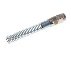 15x12 & G1/2'' Vernickelte Messing Gerade Steckverschraubung mit Außengewinde PTFE Knickschutz