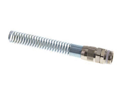 15x12 & G1/2'' Vernickelte Messing Gerade Steckverschraubung mit Außengewinde PTFE Knickschutz