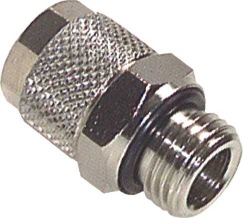 6x4 & G3/8'' Nickel plated Brass Straight Push-on Fitting with Male Threads NBR [2 Pieces]