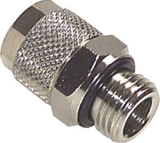 8x6 & G1/4'' Nickel plated Brass Straight Push-on Fitting with Male Threads FKM [2 Pieces]