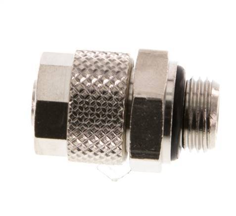 8x6 & G1/8'' Nickel plated Brass Straight Push-on Fitting with Male Threads NBR [5 Pieces]