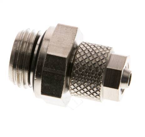 6x4 & G1/4'' Nickel plated Brass Straight Push-on Fitting with Male Threads NBR [5 Pieces]