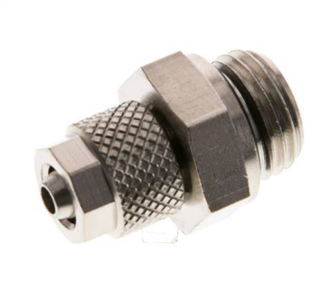 6x4 & G1/4'' Nickel plated Brass Straight Push-on Fitting with Male Threads NBR [5 Pieces]