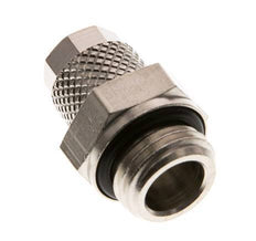 6x4 & G1/4'' Nickel plated Brass Straight Push-on Fitting with Male Threads NBR [5 Pieces]