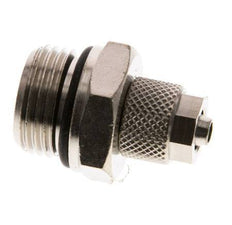 6x4 & G3/8'' Nickel plated Brass Straight Push-on Fitting with Male Threads NBR [2 Pieces]
