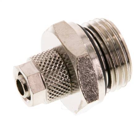 8x6 & G1/2'' Nickel plated Brass Straight Push-on Fitting with Male Threads NBR [2 Pieces]