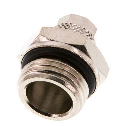 8x6 & G1/2'' Nickel plated Brass Straight Push-on Fitting with Male Threads NBR [2 Pieces]