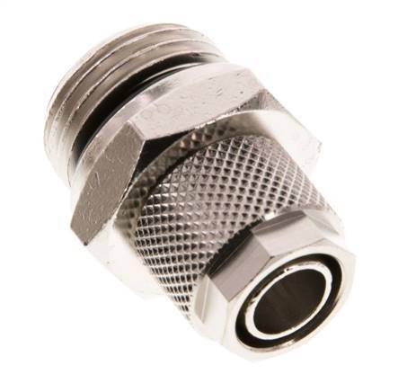 12x10 & G1/2'' Nickel plated Brass Straight Push-on Fitting with Male Threads NBR [2 Pieces]