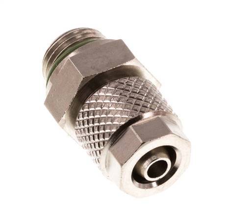 6x4 & G1/8'' Nickel plated Brass Straight Push-on Fitting with Male Threads FKM [5 Pieces]