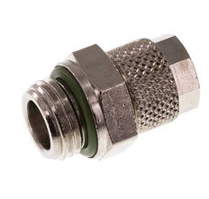 8x6 & G1/4'' Nickel plated Brass Straight Push-on Fitting with Male Threads FKM [2 Pieces]