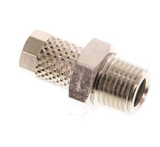 5x3 & R1/8'' Nickel plated Brass Straight Push-on Fitting with Male Threads [5 Pieces]