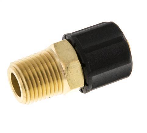 6x4 & 1/8''NPT Gerade Messing-Steckverschraubung mit Außengewinde [2 Stück]