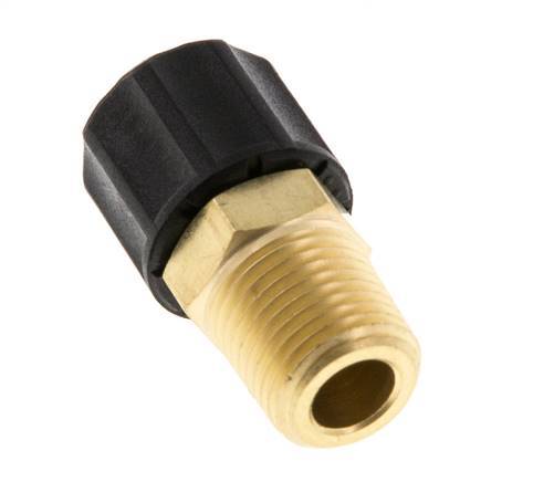 6x4 & 1/8''NPT Gerade Messing-Steckverschraubung mit Außengewinde [2 Stück]