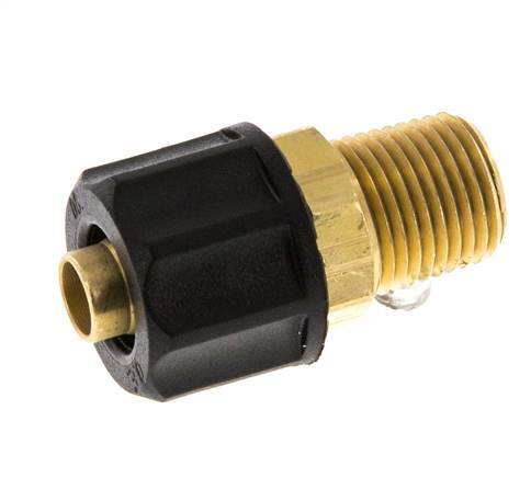 8x6 & 1/8''NPT Messing Aufsteckverschraubung mit Außengewinde [2 Stück]