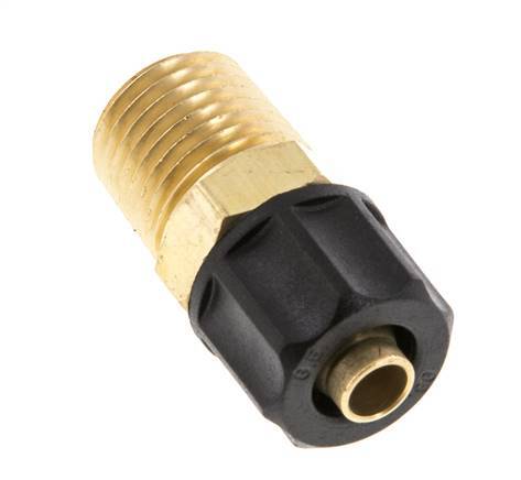8x6 & 1/4''NPT Gerade Messing-Steckverschraubung mit Außengewinde [2 Stück]