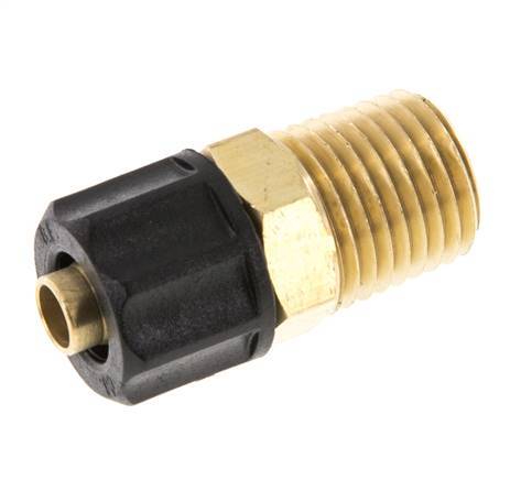 8x6 & 1/4''NPT Gerade Messing-Steckverschraubung mit Außengewinde [2 Stück]