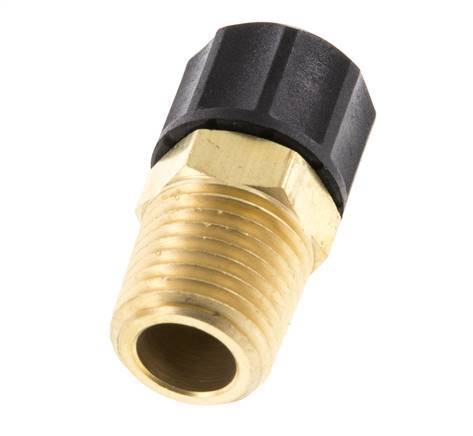8x6 & 1/4''NPT Gerade Messing-Steckverschraubung mit Außengewinde [2 Stück]