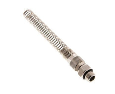 10x6,5 & G1/4'' Vernickeltes Messing Gerade Aufsteckverschraubung mit Außengewinde Drehbarer Knickschutz [2 Stück]