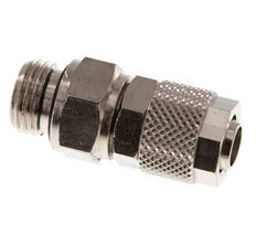 10x8 & G1/4'' Vernickeltes Messing Gerade Aufsteckverschraubung mit Außengewinde Drehbar [2 Stück]