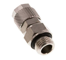10x8 & G1/4'' Vernickeltes Messing Gerade Aufsteckverschraubung mit Außengewinde Drehbar [2 Stück]