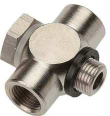 G1/8'' Aluminium T-Banjo Fitting mit Außen- und Innengewinde mit O-Ring [10 Stück]