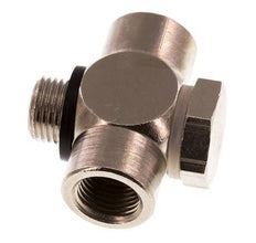 G1/8'' Nickel plated Brass Tee Banjo Fitting with Male and Female Threads with O-ring [10 Pieces]