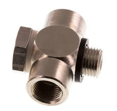 G1/8'' Vernickeltes Messing T-Stück mit Außen- und Innengewinde mit O-Ring [10 Stück]