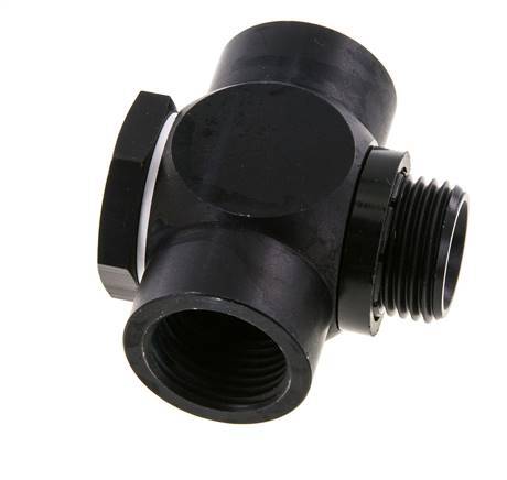 G1/2'' Aluminium T-Banjo Fitting mit Außen- und Innengewinde mit O-Ring [5 Stück]