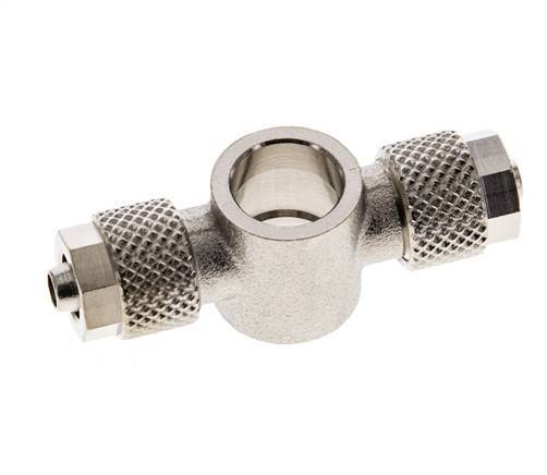 6x4 & G1/8'' Nickel plated Brass Banjo Tee Push-on Fitting [2 Pieces]