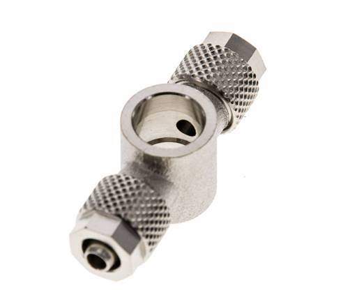 6x4 & G1/8'' Vernickeltes Messing Banjo T Aufsteckfitting [2 Stück]