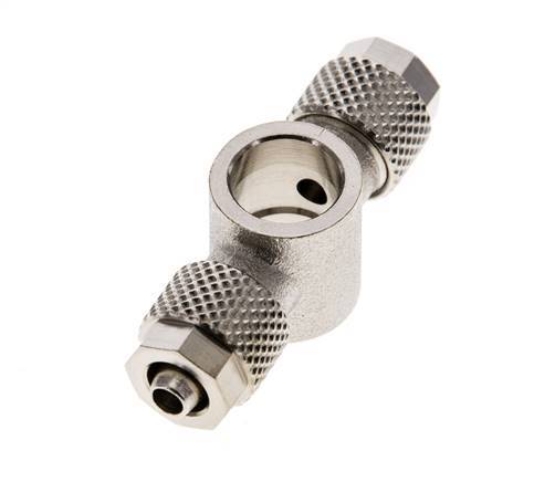 6x4 & G1/8'' Vernickeltes Messing Banjo T Aufsteckfitting [2 Stück]