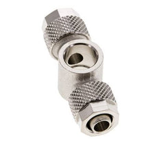 8x6 & G1/8'' Vernickeltes Messing Banjo T Aufsteckfitting [2 Stück]