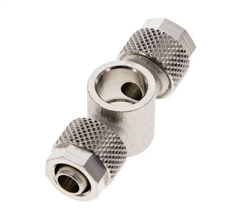 8x6 & G1/8'' Vernickeltes Messing Banjo T Aufsteckfitting [2 Stück]