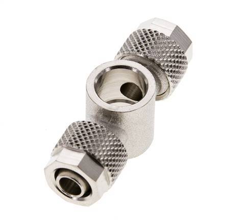 8x6 & G1/8'' Vernickeltes Messing Banjo T Aufsteckfitting [2 Stück]