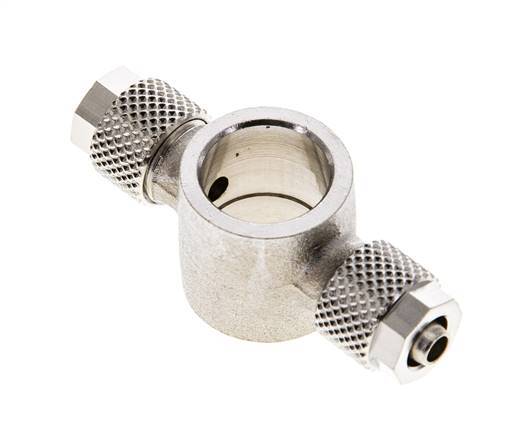 6x4 & G1/4'' Vernickeltes Messing Banjo T Aufsteckfitting [2 Stück]