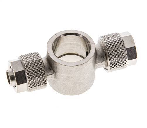 8x6 & G1/4'' Vernickeltes Messing Banjo T Aufsteckfitting [2 Stück]