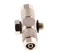 5x3 & M5 Vernickeltes Messing Banjo Tee Aufsteckfitting mit Außengewinde mit O-Ring [10 Stück]