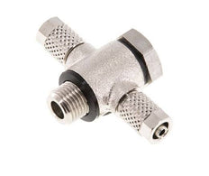 5x3 & G1/8'' Vernickeltes Messing Banjo T Aufsteckfitting mit O-Ring [10 Stück]