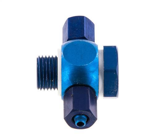 4.3x3 & G1/8'' Aluminium Banjo T-Steckverschraubung mit Außengewinde mit O-Ring [10 Stück]