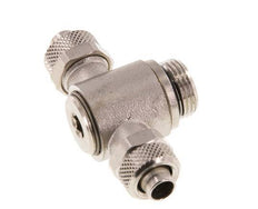 10x8 & G3/8'' Vernickeltes Messing T-Stück mit Außengewinde Drehbarer Innensechskant