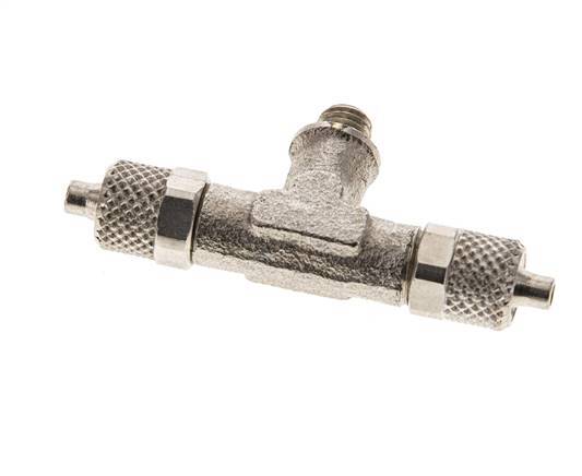 5x3 & M5 Vernickeltes Messing T-Stück mit Außengewinde [2 Stück]