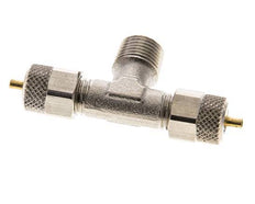 4x2 & R1/8'' T-Stück aus vernickeltem Messing mit Außengewinde [2 Stück]