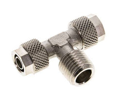 8x6 & R1/4'' T-Stück aus vernickeltem Messing mit Außengewinde [2 Stück]