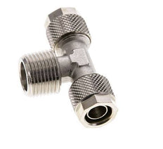 10x8 & R3/8'' T-Stück aus vernickeltem Messing mit Außengewinde [2 Stück]
