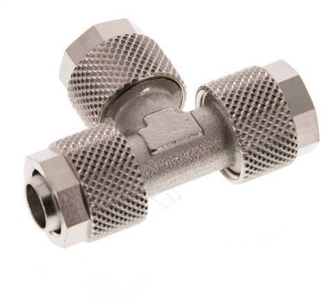 10x8 Nickel plated Brass Tee Push-on Fitting [2 Pieces]