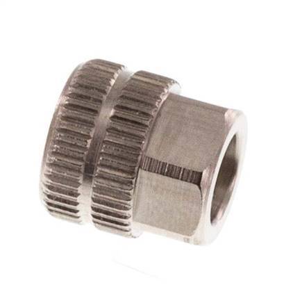 4.3x3mm (M7x0.75) Nickel-plated Brass Union Nut [20 Pieces]