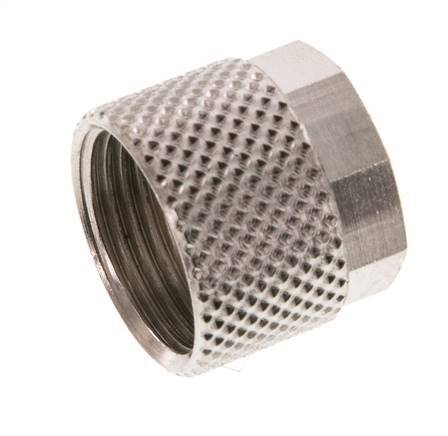 10x8mm (M14x1) Nickel-plated Brass Union Nut [10 Pieces]