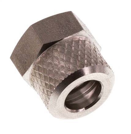 6x4mm (M10x1) Edelstahl-Überwurfmutter [2 Stück]