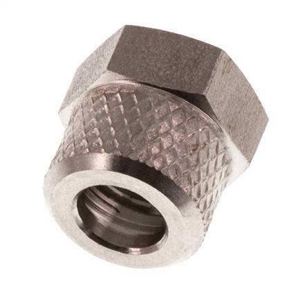 6x4mm (M10x1) Edelstahl-Überwurfmutter [2 Stück]