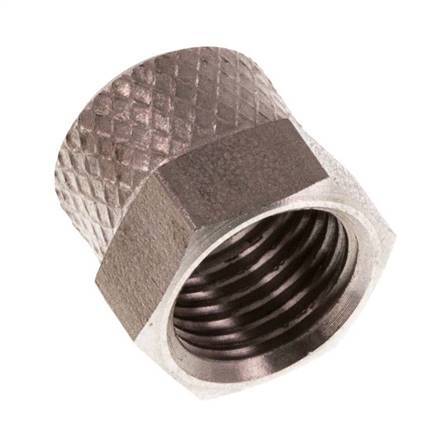 6x4mm (M10x1) Edelstahl-Überwurfmutter [2 Stück]